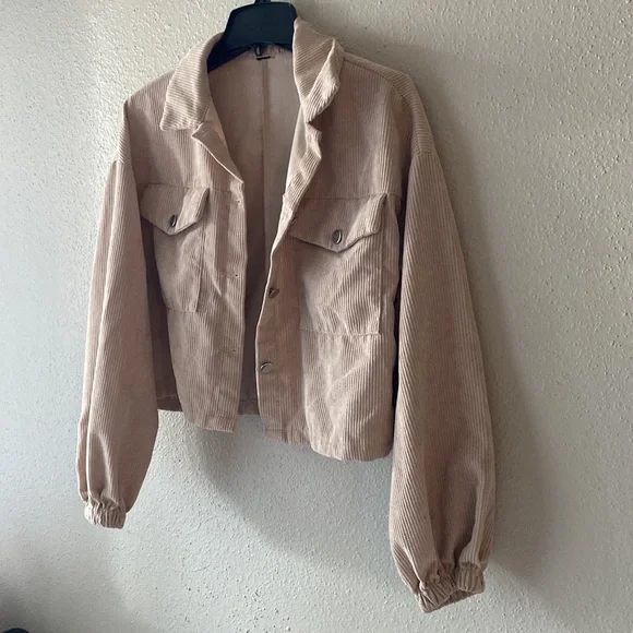 Cropped Ribbed Jacket - Picture 3 of 7